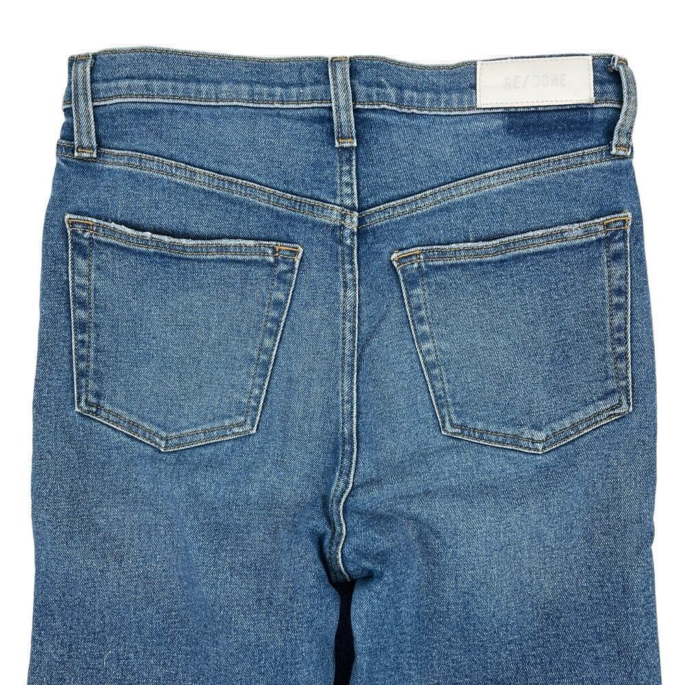 RE/DONE Jeans 90’s Skinny Ultra High Rise Broken Through w/ Rips Size 28 - Picture 8 of 14